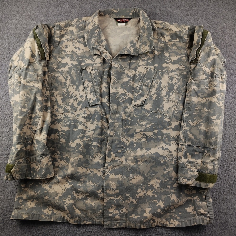Tru-Spec ACU Digital Camo Tactical Response Uniform Shirt Large Military Jacket